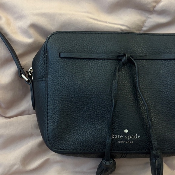 Kate Spade Black Textured Crossbody Bag - Picture 3 of 8